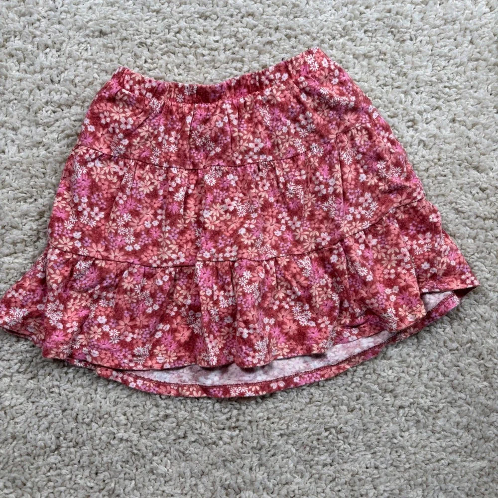 Jumping Beans Girls Pink Floral Cartwheel Scooter Skirt Skort Size 4 GJ21G406GP2